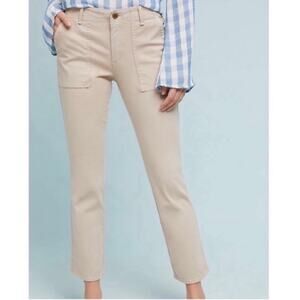 Anthropologie Cropped Utility Khaki Pants Sz 31
